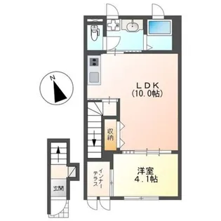 グルナード【2階】の間取り