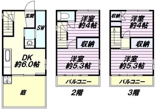 ニイゼキマンション2号棟【6号室】の間取り