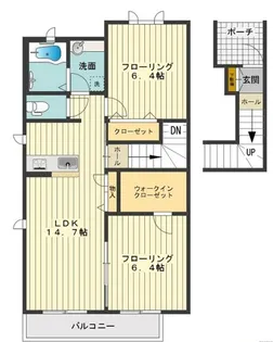 ラ・ヴィラーチェ トロワ【2階】の間取り