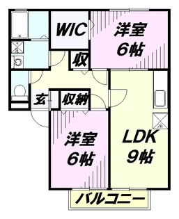 ルピナ小手指【102号室】の間取り