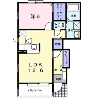 コリナ ヴェルデ【1階】の間取り