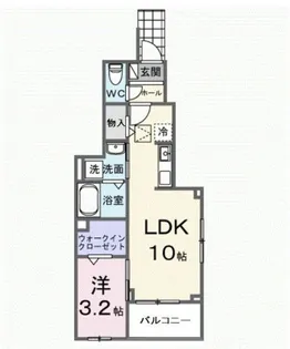 レルージュ【1階】の間取り