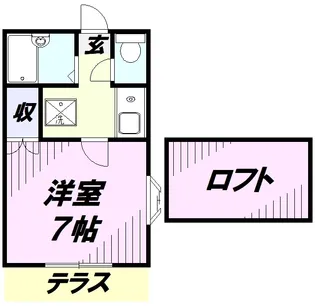 メルシー峰Ⅱ【1階】の間取り