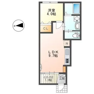 レヴメゾン神山参番館【1階】の間取り