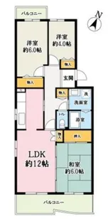 コーポレート東所沢第二【2階】の間取り