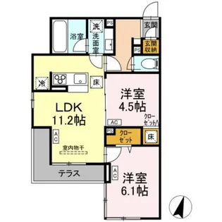Asset−Court八坂【2階】の間取り