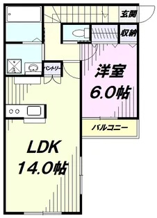 グリーンヒルズ【2階】の間取り