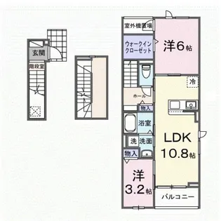レルージュ【3階】の間取り