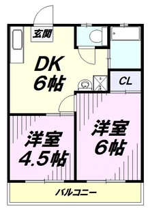 宮岡第2パナハイツ【2階】の間取り
