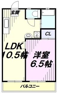 宮岡第1パナハイツ【2階】の間取り
