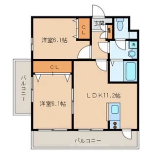 フォレスト南町【1階】の間取り