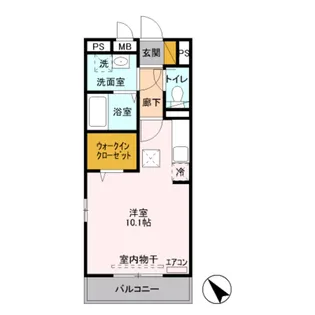 カメリア武蔵藤沢【1階】の間取り
