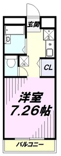 池ノ谷ハイツ【201号室】の間取り