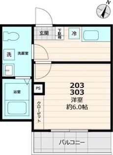AXIS Hanno【2階】の間取り