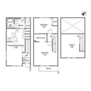 ソレイユ A棟【1階】の間取り