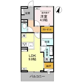 Koaひばりヶ丘【2階】の間取り