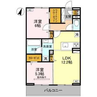 Koaひばりヶ丘【2階】の間取り