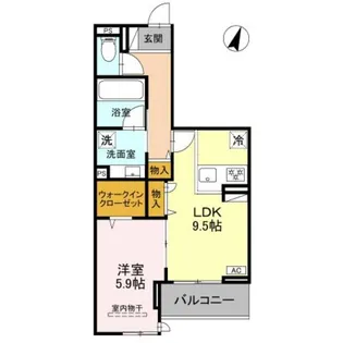 Koaひばりヶ丘【3階】の間取り