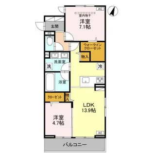 Koaひばりヶ丘【3階】の間取り