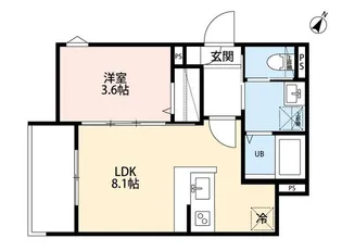 robot home 東所沢Ⅴ【201号室】の間取り