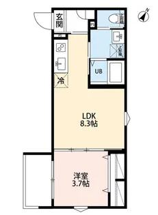 robot home 東所沢Ⅴ【203号室】の間取り