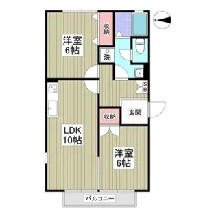 サンライズA【1階】の間取り