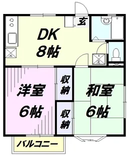 エルムハイツ【102号室】の間取り