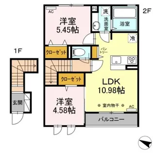 セレーノ【202号室】の間取り