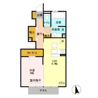 シャルール【1階】の間取り
