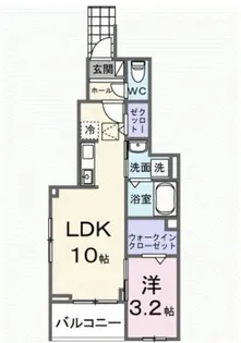 ブランルミエール【1階】の間取り