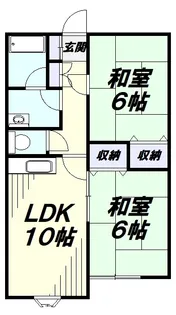 プレステージ東村山【2階】の間取り