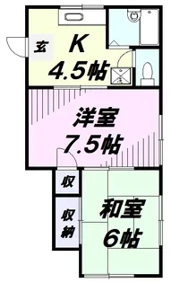 ハピネスコジマ【1階】の間取り