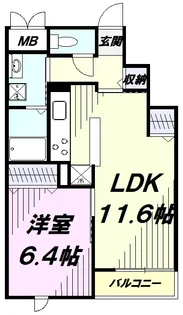 ミルト・ブリーゼ【3階】の間取り