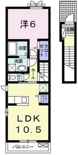 メゾン エトワール【2階】の間取り