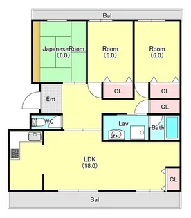 テラスレジデンス伊奈平【1階】の間取り