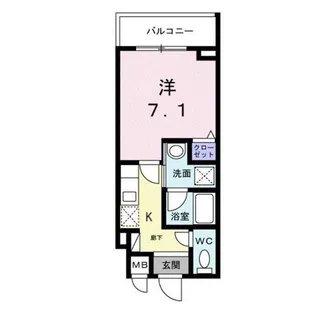ライズ脇田町Ⅰ【4階】の間取り