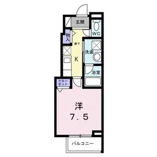ライズ脇田町Ⅰ【2階】の間取り