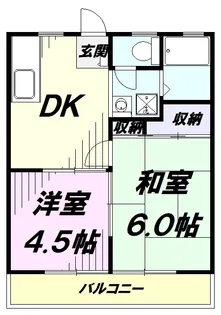 サンハイツ【202号室】の間取り