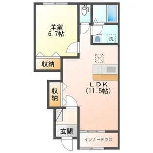 ひだまり【102号室】の間取り
