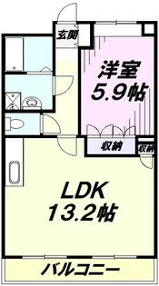 ウォーターミル参番館【1階】の間取り