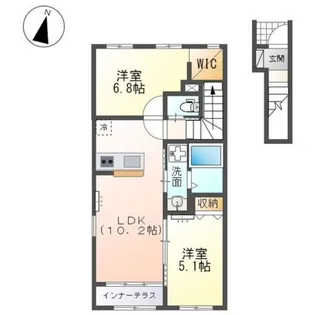 グレイスワン南沢【2階】の間取り