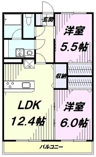 リリーヴィレッジWEST【5階】の間取り