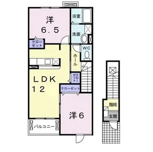 メルツ・ハイム Ⅱ【2階】の間取り