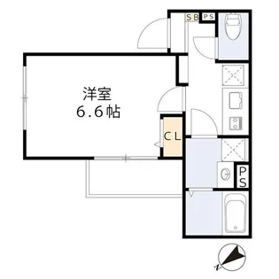 ハピネス元町【4階】の間取り