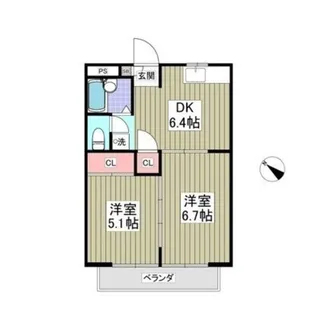 コーポ美鈴【3階】の間取り