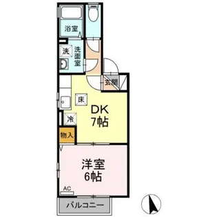 ハビテーション・アイ【1階】の間取り