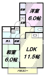 TSTサンハイツ【2階】の間取り