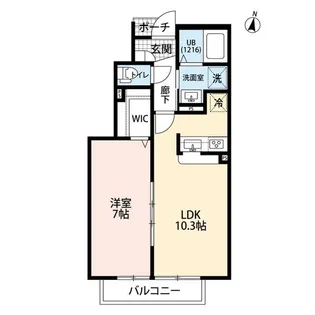 桜ハイツ【1階】の間取り