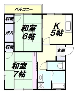 リバーヴィレッジ第二【2階】の間取り