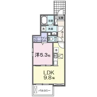 シャルム・レジデンス【1階】の間取り
